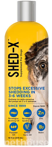 SynergyLabs Shed-X Dog Добавка для шерсти собак, фото 2