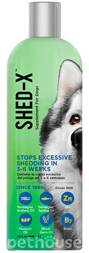 SynergyLabs Shed-X Dog Добавка для шерсти собак, фото 3