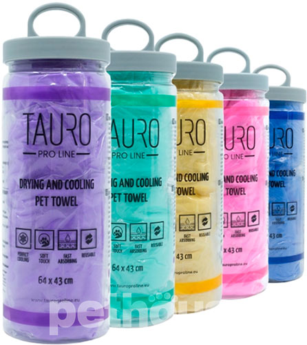 Tauro Pro Line Drying and Cooling Полотенце для охлаждения кошек и собак, зеленое