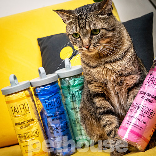 Tauro Pro Line Drying and Cooling Полотенце для охлаждения кошек и собак, розовое