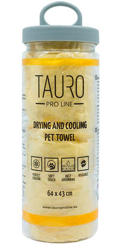 Tauro Pro Line Drying and Cooling Рушник для охолодження котів і собак, жовтий