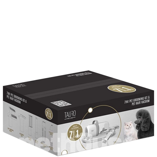 Tauro Pro Line Набор 7-в-1 с пылесосом для груминга собак и кошек