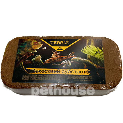 TerriX Кокосовый субстрат для террариума, мелкий (прессованный)