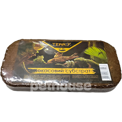 TerriX Кокосовый субстрат для террариума, мелкий (прессованный)