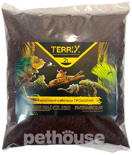 TerriX Кокосовий субстрат для тераріуму, промитий