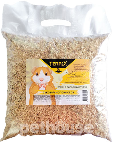 TerriX Буковый наполнитель для грызунов, мелкий