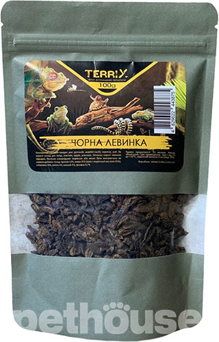 TerriX "Черная львинка" Корм для рептилий, черепах, лягушек и ежей