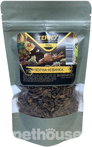 TerriX "Черная львинка" Корм для рептилий, черепах, лягушек и ежей