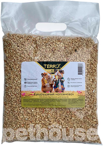 TerriX Кукурузный наполнитель для грызунов