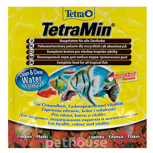 TetraMin - основной корм для всех видов рыб, хлопья, фото 2