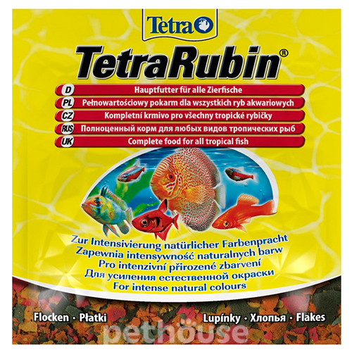 TetraRubin - корм для усиления естественного окраса, хлопья, фото 2