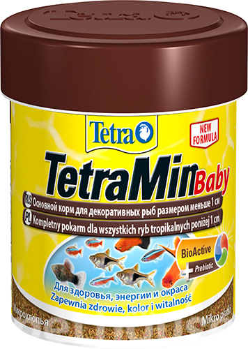 TetraMin Baby - основной корм для мальков всех видов рыб
