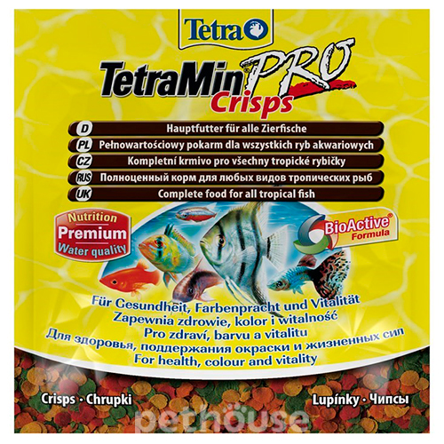 TetraMin Pro Crisps - основной корм для всех видов рыб, чипсы, фото 2