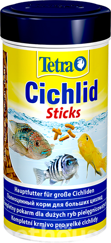 Tetra Cichlid Stix - корм для больших цихлид, палочки
