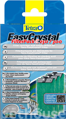 Tetra Набор губок для фильтров EasyCrystal 250/300,  с угольным наполнителем