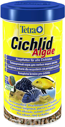 Tetra Cichlid Algae - корм со спирулиной для крупных цихлид, пеллеты