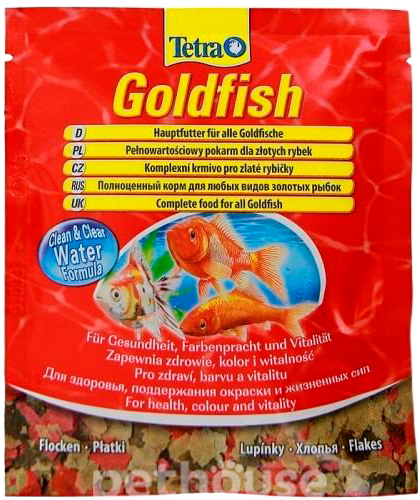 Tetra Goldfish - корм для золотых рыбок, хлопья, фото 2