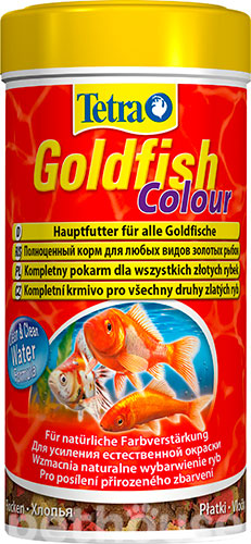 Tetra Goldfish Colour - корм для усиления окраса у золотых рыбок, хлопья
