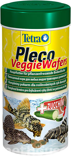 Tetra Pleco Veggie Wafers - корм с цукини для донных рыб