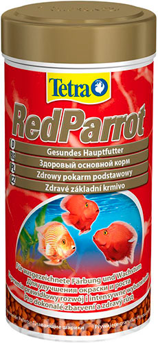 Tetra Red Parrot - основной корм для красных попугаев, гранулы