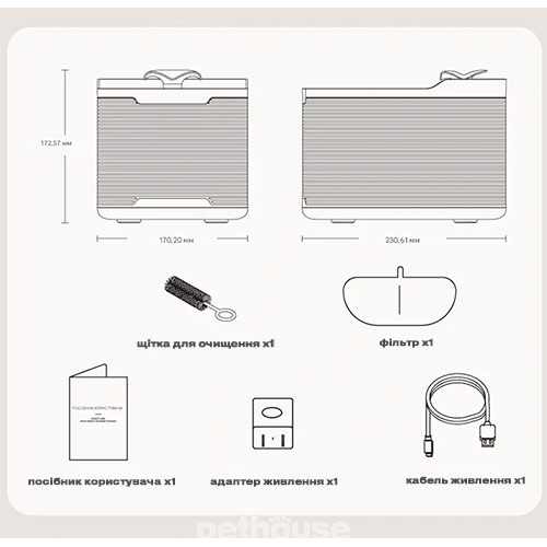 Tikpaws Фонтан-поилка Smart Water Fountain WF215 Tikpaws Фонтан-поилка Smart Water Fountain WF215
