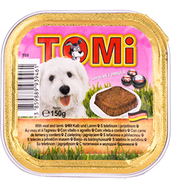 Tomi Паштет з ягням і телятиною для собак