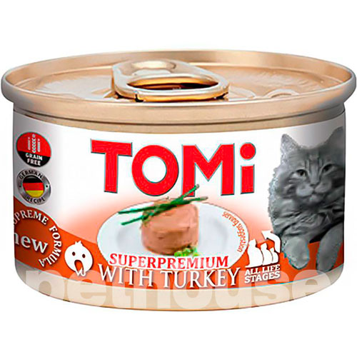 Tomi Нежный мусс с индейкой для кошек