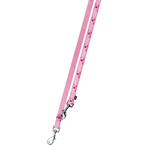 Trixie Modern Art Поводок-перестежка для собак, розовая в сердечки