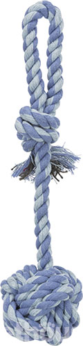 Trixie М'яч із каната на мотузці, 5,5 см, фото 3