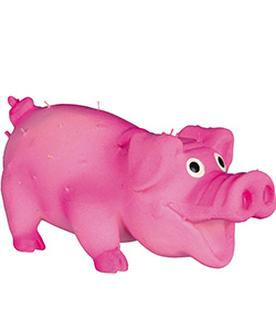 Trixie Игрушка "Свинка со щетиной", латекс