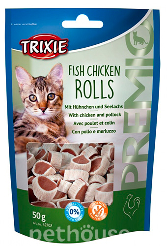 Trixie Роли з куркою та сайдою для котів