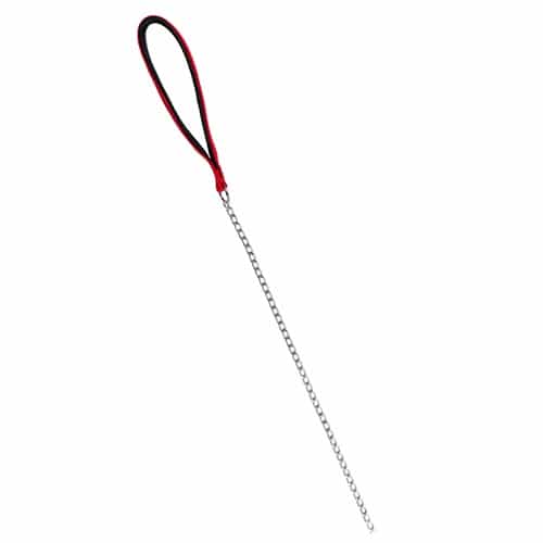 Trixie Поводок-цепочка с нейлоновой ручкой для собак, красный, фото 2
