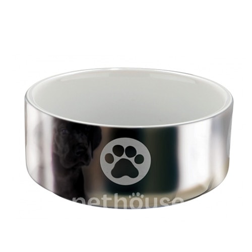 Trixie Керамічна миска зі сріблястим напилом для собак