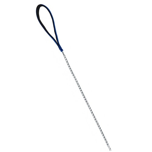 Trixie Поводок-цепочка с нейлоновой ручкой для собак, синий