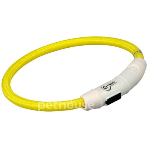 Trixie Safer Life USB Cветящийся ошейник для собак, желтый
