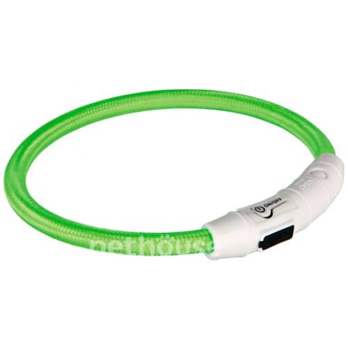 Trixie Safer Life USB Cветящийся ошейник для собак, зеленый