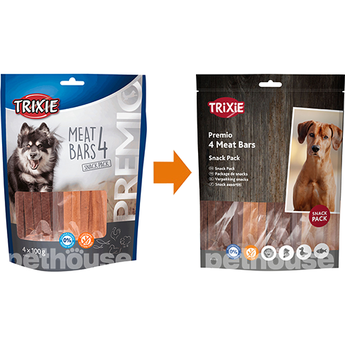Trixie Premio 4 Meat Bars Стріпси з 4 видами м’яса для собак