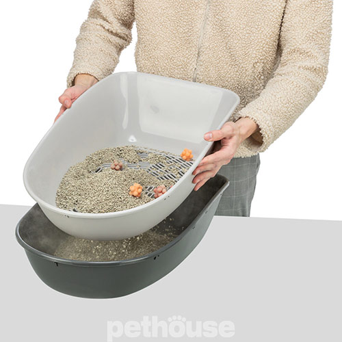 Trixie Berto Туалет с бортиком и сеткой для кошек Trixie Berto Туалет с бортиком и сеткой для кошек