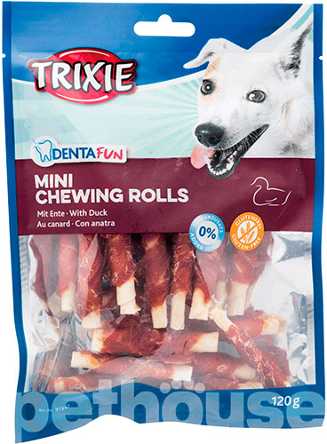 Trixie Denta Fun Mini Палички з качкою для чищення зубів собак