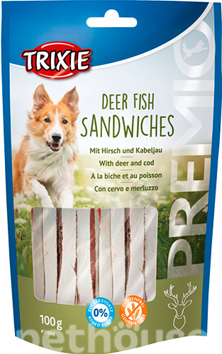 Trixie Premio Deer Fish Sandwiches Сандвічі з олениною та тріскою для собак