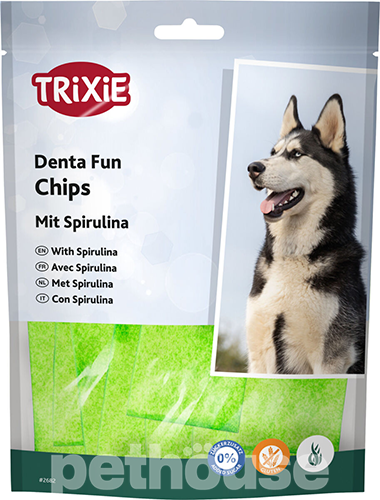Trixie Denta Fun KauChips Light Чипсы со спирулиной для собак