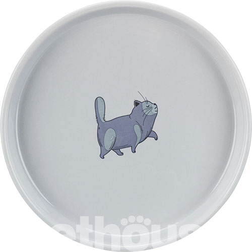 Trixie Плоская керамическая миска для кошек, широкая, фото 2