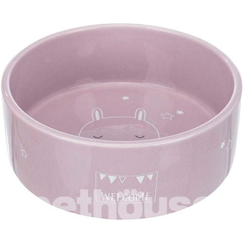 Trixie Junior Керамічна миска для цуценят і кошенят, рожева