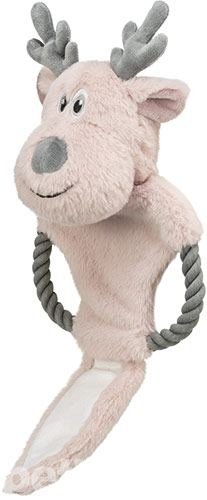 Trixie Xmas Игрушка "Рождественский олень" с канатом для собак