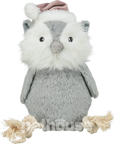 Trixie Xmas Іграшка "Різдвяна сова" з канатом для собак