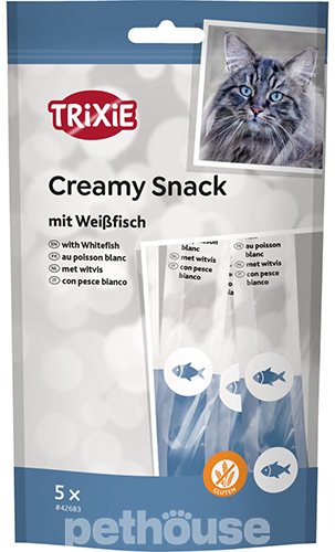 Trixie Creamy Snacks Муссовые лакомства с белой рыбой для кошек Trixie Creamy Snacks Муссовые лакомства с белой рыбой для кошек