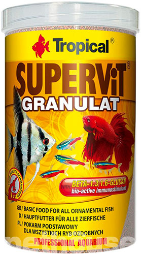 Tropical Supervit Granulat - высокопитательный корм для всех видов рыб, гранулы