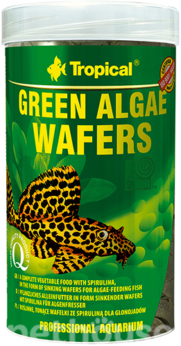 Tropical Green Algae Wafers - корм для всех видов донных рыб