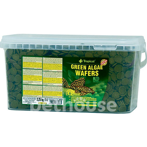 Tropical Green Algae Wafers - корм для всех видов донных рыб, фото 2