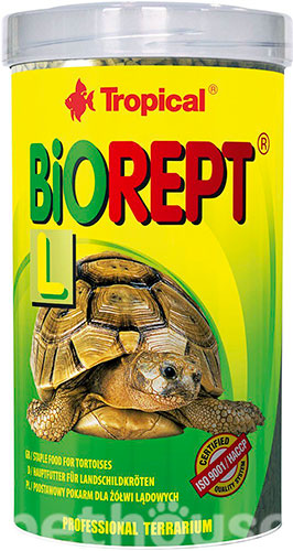 Tropical Biorept L - основний корм для суходільних черепах, палички